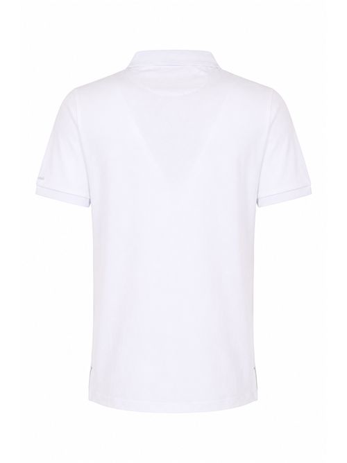 Polo Ferrari in cotone stretch Bianco JOHNNY LAMBS | FERRARI001